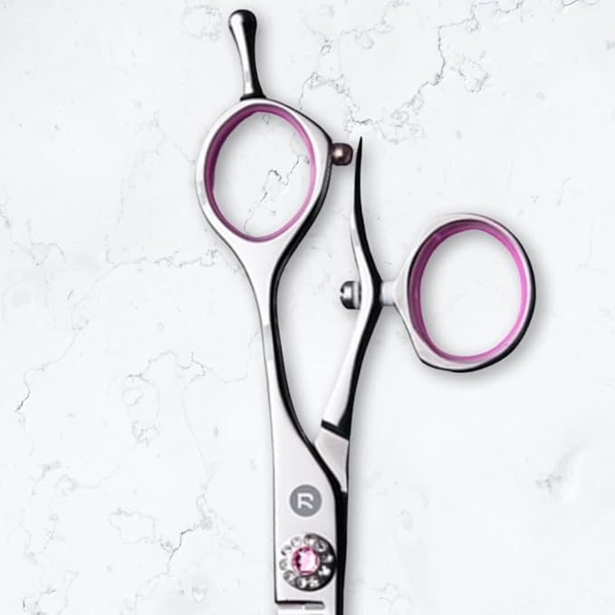 Saki Sakura Swivel Hairdressing Thinning Shears/Scissors - Professional Haircutting - Perfect for Wet or Dry Hair - 440C Stainless Steel (5.5, Steel)