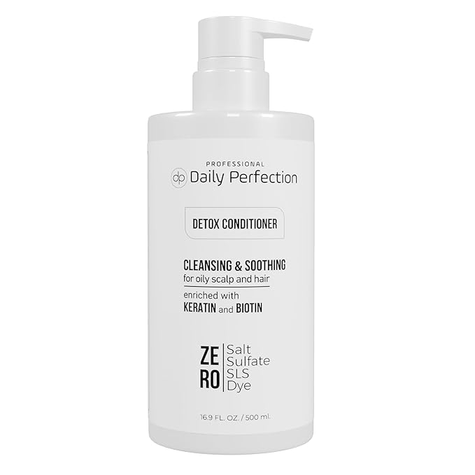 (dp) Detox Conditioner – Hydrate, Clarify & Remove Buildup, Oil & Impurities – Clean + Salon-Grade Formula with Biotin & Keratin