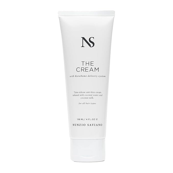 Nunzio Saviano The Cream – 118ml | Anti-Frizz Hair Styling Cream for Curly, Wavy and Frizzy Hair | Lightweight Smoothing Cream with Coconut Water & Milk | Frizz Control and Hydration for Healthy Hair