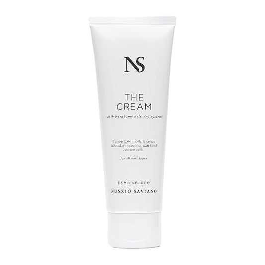 Nunzio Saviano The Cream – 118ml | Anti-Frizz Hair Styling Cream for Curly, Wavy and Frizzy Hair | Lightweight Smoothing Cream with Coconut Water & Milk | Frizz Control and Hydration for Healthy Hair