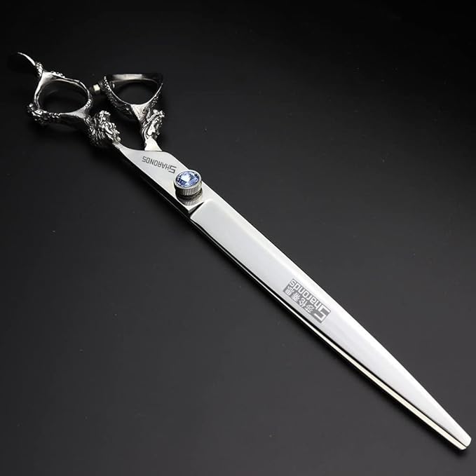 SHARONDS Hair Cutting Scissors Hairdressing Scissors Thinning Scissor Professional Barber Salon Home Shear For Men Women (9 inch flat)