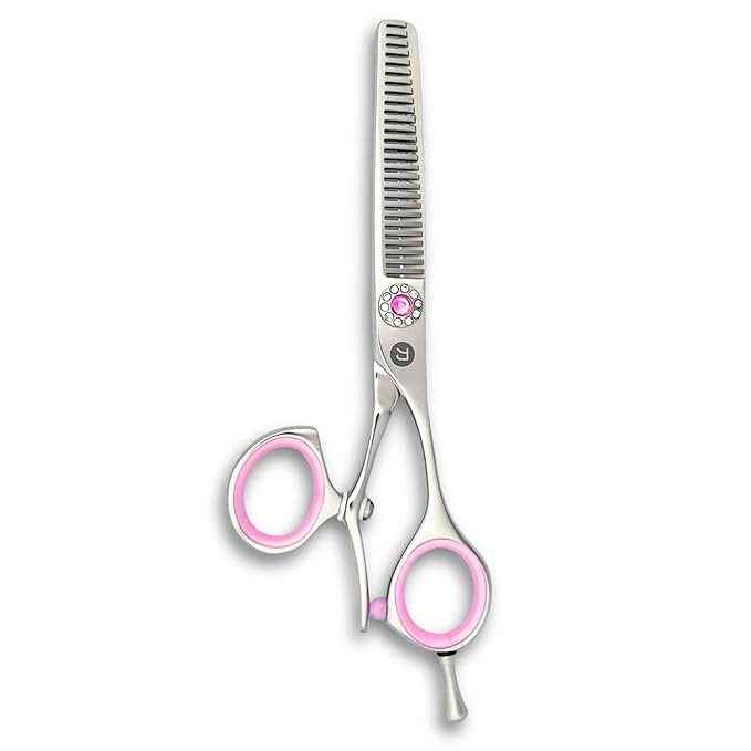 Saki Sakura Swivel Hairdressing Thinning Shears/Scissors - Professional Haircutting - Perfect for Wet or Dry Hair - 440C Stainless Steel (5.5, Steel)