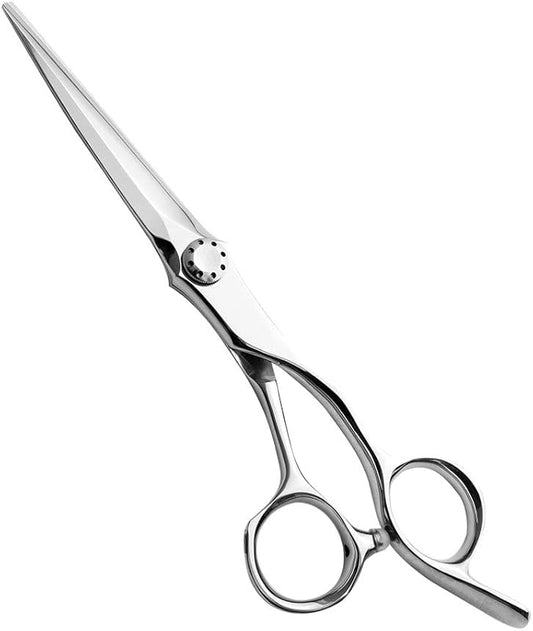 AOLANDUO Barber Scissors 6" – VG10 Steel Professional Mens Scissors for Grooming Hair, Barber Profesional Hair Cutting Shears, Ergonomic Handle, Ultra-Smooth Bearing, Care Kit Included, 1 Count