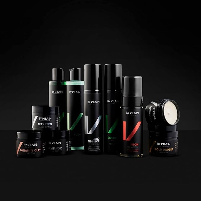 By Vilain Sidekick Pre Styling Hair Spray - Professional Hair Grooming Volume Enhancing Primer Heat Protectant, Lifts & Texturizes for Instantly Thicker, Fuller Looking Hair Thickening Volumizer 155ml