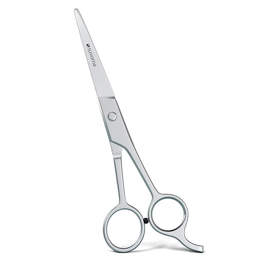 Suvorna 6.5" Hair Scissors Professional - barber scissors to cut hair - Extremely Sharp Hair Cutting Scissors for Hair Cutting - Right Hand Hair Shears for Women, Men and Adults.