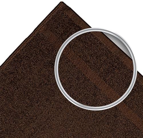 60 Pack Luxury Salon Towels, 100% Ringspun Cotton Comfort, Not Bleach Proof Highly Absorbent Barber Towels (27 x 16) Hair Towel Wrap for Women, Hand, Gym, Beauty, Spa & Home Hair Care – Brown