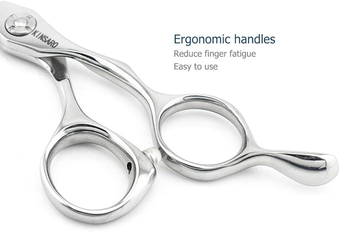 5.5" Professional Hair Scissors to Cut Hair Cutting Haircut Shears 440C Barber Shears Hairdresser Sharp Hair Scissors Bearing Screw KINSARO for Hairdresser Barber or Home Use