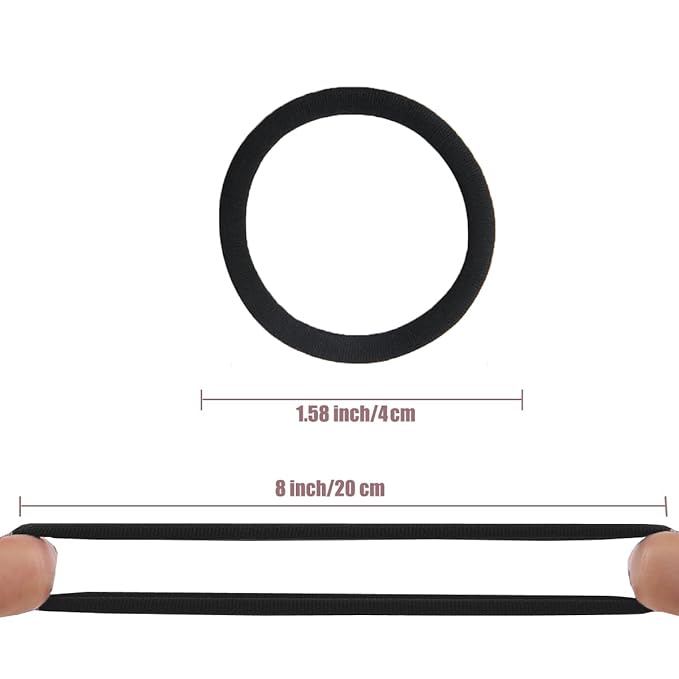 100 PCS Hair Ties No Damage For Women Girls Men Kids Toddler - Soft Seamless Hair Ties For Thin & Fine Curly Hair - Brown Rubber Bands For Hair No Pull Ponytail Holder