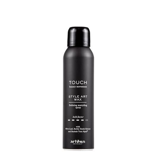 Artègo TOUCH Style Art Wax Spray (5.1 oz) – Defining & Mattifying Spray Wax for Textured, Flexible, Long-Lasting Styles