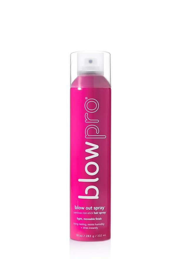 blowpro Blow Out Serious Non-Stick Hairspray, Extra Hold Hairspray - Fine Misting Finishing Spray - Lightweight Finish, Non-Stick - Conditioning Styling Spray - Anti-Humidity Unisex Hair Spray (10 oz)