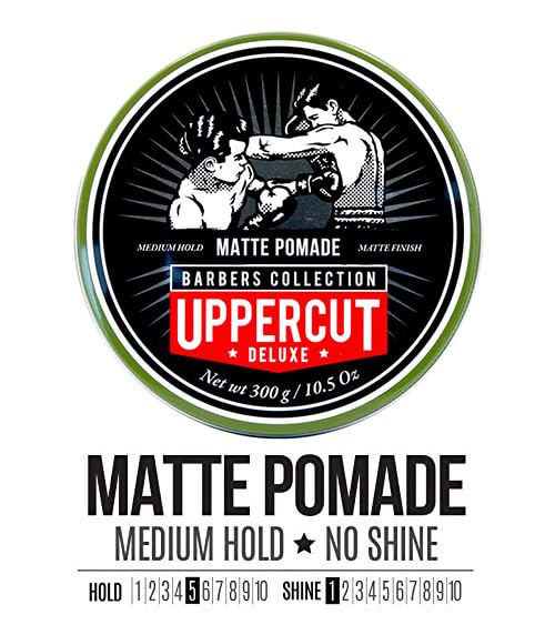 UPPERCUT DELUXE Matte Pomade, Barbers Collection 10.5 oz / 300 g