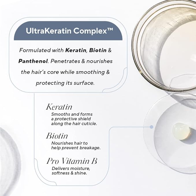 Infusion K Heat Protectant Styler with UltraKeratin Complex - Prevent Heat Damage & Breakage | Control Frizz & Enhance Shine | Color Safe, Paraben Cruelty Sulfate Free | USA Made (8 oz)