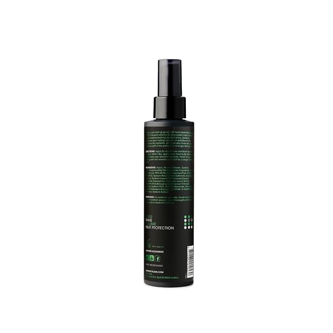 By Vilain Sidekick Pre Styling Hair Spray - Professional Hair Grooming Volume Enhancing Primer Heat Protectant, Lifts & Texturizes for Instantly Thicker, Fuller Looking Hair Thickening Volumizer 155ml