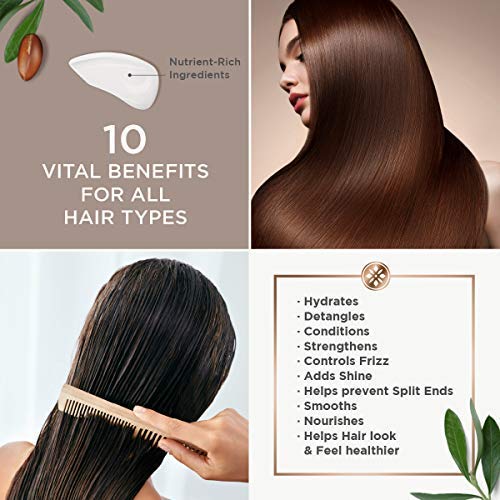 Argan Magic 10 in 1 Treatment Stylizing Spray + Intensive Hair Oil Combo Pack – Multipurpose Leave in Spray for all Hair Types | Hydrating | Made in USA | Paraben Free | Cruelty Free (8 oz / 4 oz)