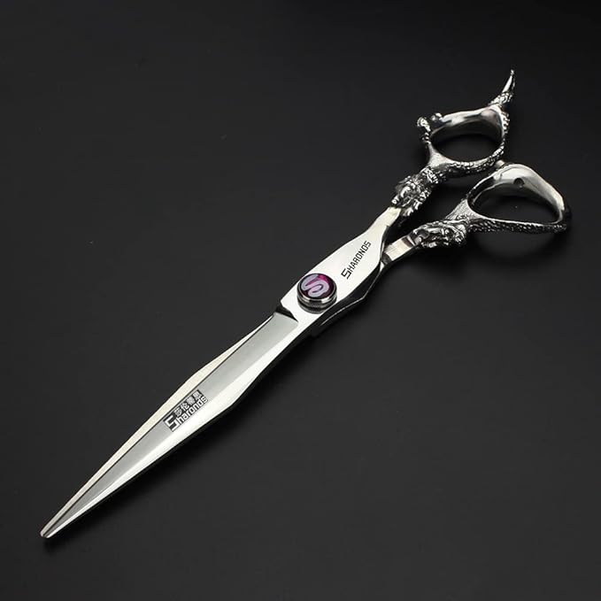Sharonds 6/7 inch Professional Hair Cutting Scissors Set Hair Cutting Scissors Thinning Teeth Shears Set,Sliver Scissors,Barber,Salon,Hairdressing Scissors Kit,Japanese 440C Scissors (7-inch 2pc)