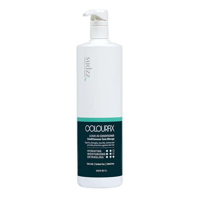 SUDZZFX ColourFix³ Leave-In Conditioner - Nourishing Conditioner for Grow Hair Care, & Color-Treated Hair - Deep Conditioner for Dry Damaged Hair - Repair and Defend Hydrating Conditioner, 33.8 Fl Oz