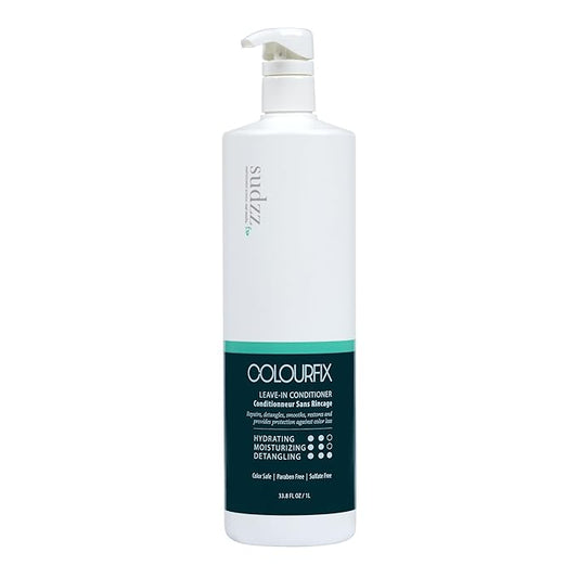 SUDZZFX ColourFix³ Leave-In Conditioner - Nourishing Conditioner for Grow Hair Care, & Color-Treated Hair - Deep Conditioner for Dry Damaged Hair - Repair and Defend Hydrating Conditioner, 33.8 Fl Oz