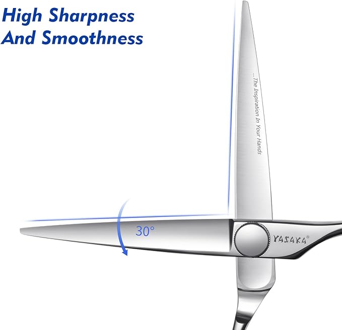 Professional Hair Cutting Shears 5.5 Inch, Barber Hairdressing & Hairstyling Hair Scissors with Razor-Sharp Blades & Cobalt Alloy Steel for Wig Bangs Layers, Women Men Haircutting Tool