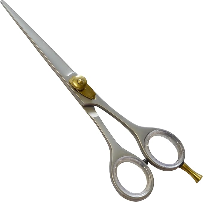 ANDUSTRIAL - Professional Hair Cutting And Thinning Scissors/Shears For Men/Women/Home/Salon - Premium High Carbon Steel Quality - Smooth And Sharp - 6 Inch, Silver