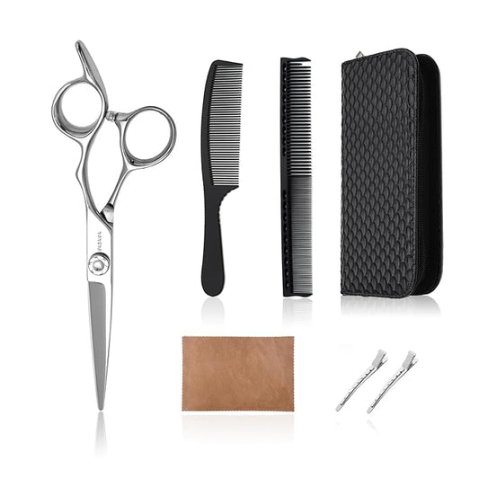 YASAKA 6.5 Inch Professional Hair Cutting Shears Set, Professional Barber Scissors Kit for Hairdresser Hairstylist, Extremely Sharp Haircutting Hairdressing Trimming Scissor Sets for Women