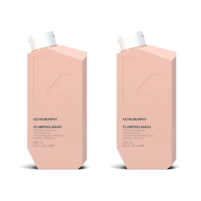 KEVIN.MURPHY PLUMPING.WASH - Densifying Shampoo for Thinning Hair - For Fine & Aging Hair - Nourishing Hair Care Shampoo - Thickening Effects - 250 mL / 8.4 fl oz (Pack of 2)