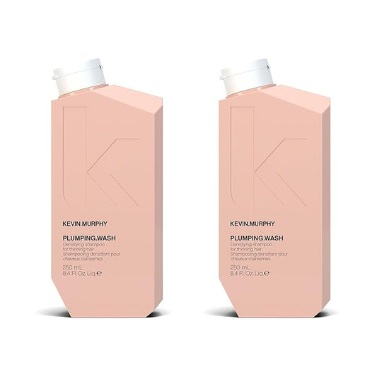 KEVIN.MURPHY PLUMPING.WASH - Densifying Shampoo for Thinning Hair - For Fine & Aging Hair - Nourishing Hair Care Shampoo - Thickening Effects - 250 mL / 8.4 fl oz (Pack of 2)