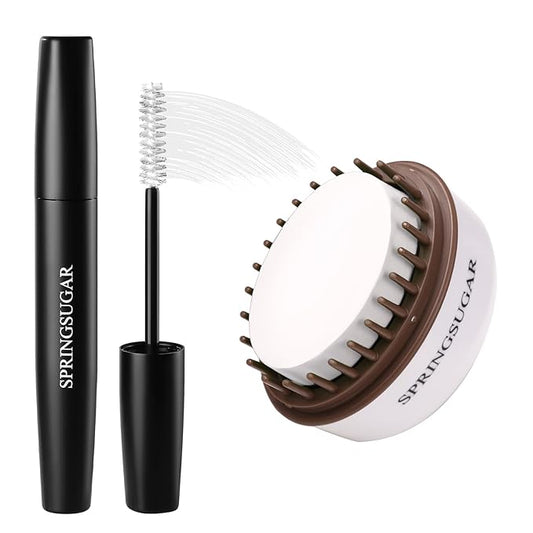 White Temporary Hair Chalk Color Comb + Washable Hair Mascara Dye for Girls Kids, Makeup Vibrant Dye Hair Colors for Halloween, Cosplay, Sporting Events, DIY Hair Parties Christmas