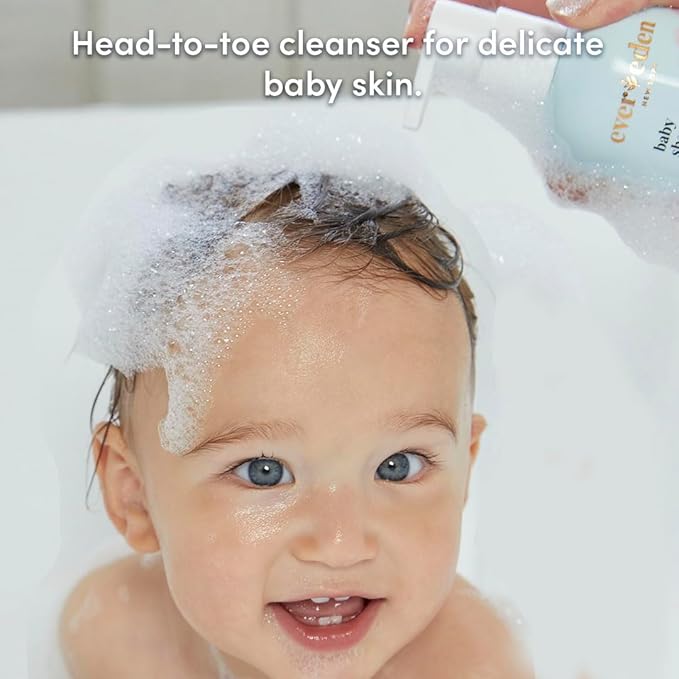 Evereden Baby Bathtime DUO: Baby Lotion for Newborn and 2-in-1 Newborn Shampoo and Body Wash Set - Soothing, Cleansing, & Hydrating Shampoo and Lotion