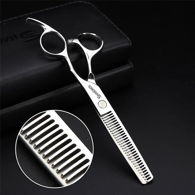 Barber hair scissors, Axemoore professional haircut Cutting Scissors/Shears set- 6", made of Japanese stainless steel, especially (6 in- tooth-B)