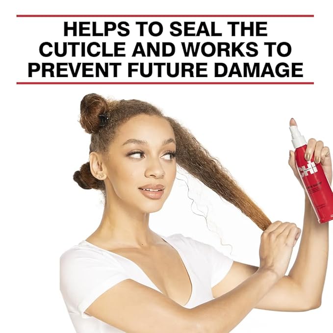 CHI 44 Iron Guard Thermal Protection Spray, Nourishing Formula Helps Resist Heat Damage to Hair & Tame Frizz, Clear, 8 Oz