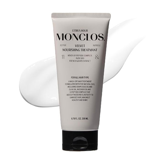 Velvet Hair Treatment – Deep Conditioner & Repair Mask for Dry, Frizzy, Damaged Hair. Nourishing Glass Hair Treatment. K-Beauty, Peptides, Argan Oil (6.76 fl oz)