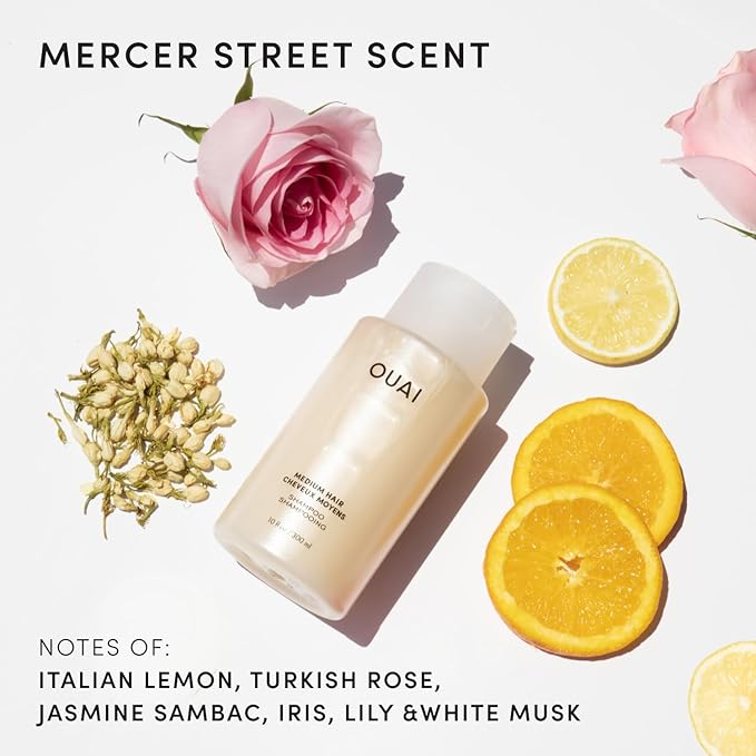 OUAI Medium Shampoo Refill - Hydrating Shampoo with Coconut Oil, Babassu, Kumquat Extract and Keratin - Strengthens, Nourishes and Adds Shine - Paraben, Phthalate and Sulfate Free Hair Care (32 Fl Oz)