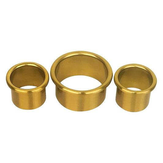 Hair Dryer Holder, Salon Hair Styling Station Organizer, 3pcs (Golden, Stainless Steel, Heat & Burn Resistant, Diameter: 3'' & 2'')