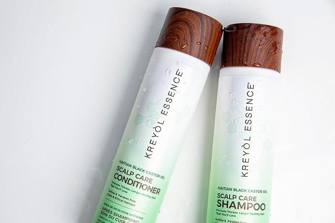 Kreyol Essence - Scalp Care Conditioner with Haitian Black Castor, Coconut oil and Aloe Vera Oil, 8 Oz