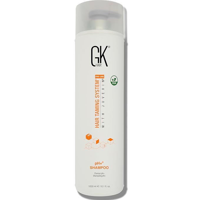 GK HAIR Global Keratin pH+ Pre-Treatment Clarifying Shampoo (33.8 Fl Oz/1000ml) For Preps Hair Deep Cleansing,Removes Impurities -With Aloe Vera, Vitamins & Natural Oils All Hair Types Men and Women