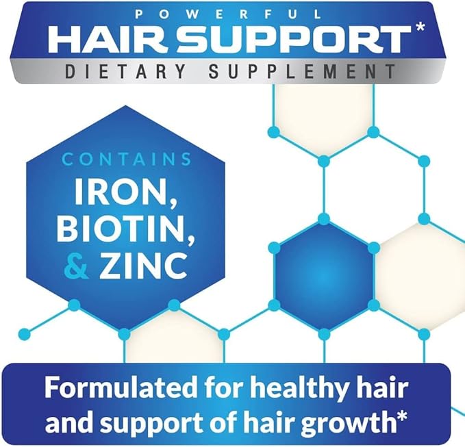 DHT Blocker Hair Growth Support Supplement - Saw Palmetto + Hair Vitamins for Women & Men - Supports Healthy Hair Growth & Thick & Strong-Hair - May Support Healthy DHT Levels - Low Loss Capsules