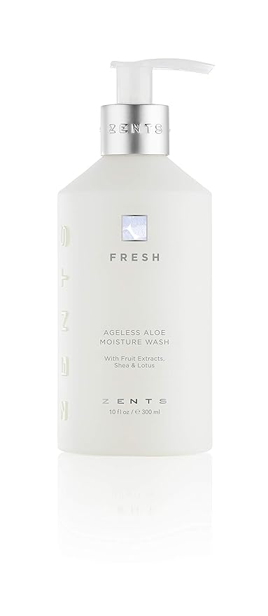 Zents Hand & Body Wash (Fresh Fragrance) | Hydrating Anti-Aging Cleanser with Organic Shea Butter & Aloe for Dry Skin | Gentle & Nourishing | 10 fl oz