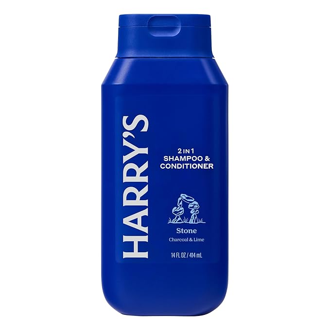 Harry's Men's 2 in 1 Shampoo and Conditioner for All Hair Types - New Stone Scent - (3 Pack) 14 fl oz - No Parabens or Sulfates