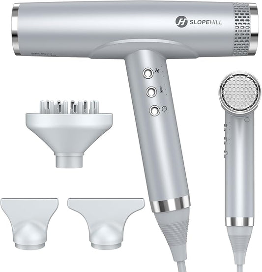 slopehill Hair Dryer - Professional Ionic Hairdryer, High-Speed Blow Dryer for Fast Drying, Home & Salon & Travel, Low Noise, Lightweight Compact Ceramic Blowdryer