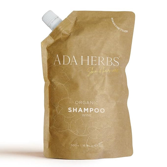 Wine Shampoo with Grape Leaf Extract - Antioxidant Rich Color Safe Shampoo for Damaged Hair - Natural Nourishing Gentle Cleanser for All Hair Types (16.9 Fl Oz)