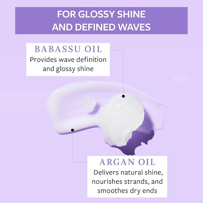 FUNCTION OF BEAUTY Leave In Conditioner Treatment for Wavy Hair, 7 oz - Provides Wave Definition, Glossy Shine and Smooths Dry Ends, Sulfate-Free, Customizable Haircare