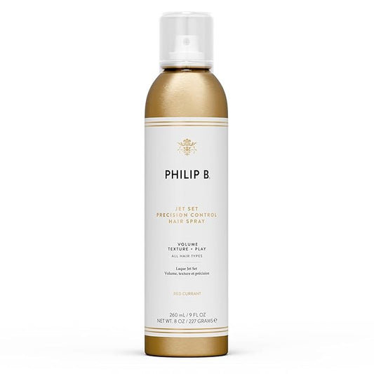 PHILIP B. Jet Set Precision Control Hair Spray (9 oz) - Add Volume and Texture With a Medium, Soft Touch Hold