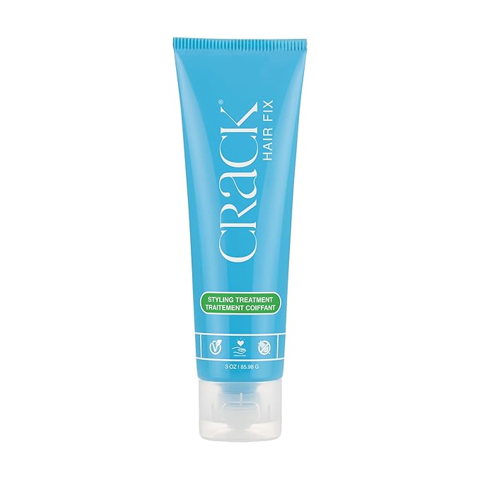 Crack HAIR FIX Styling Treatment - Multi-Tasking, Anti-Frizz, Leave-In Styling Cream with Protection from Humidity, Chlorine, Heat Treatments & Sun, 3 oz