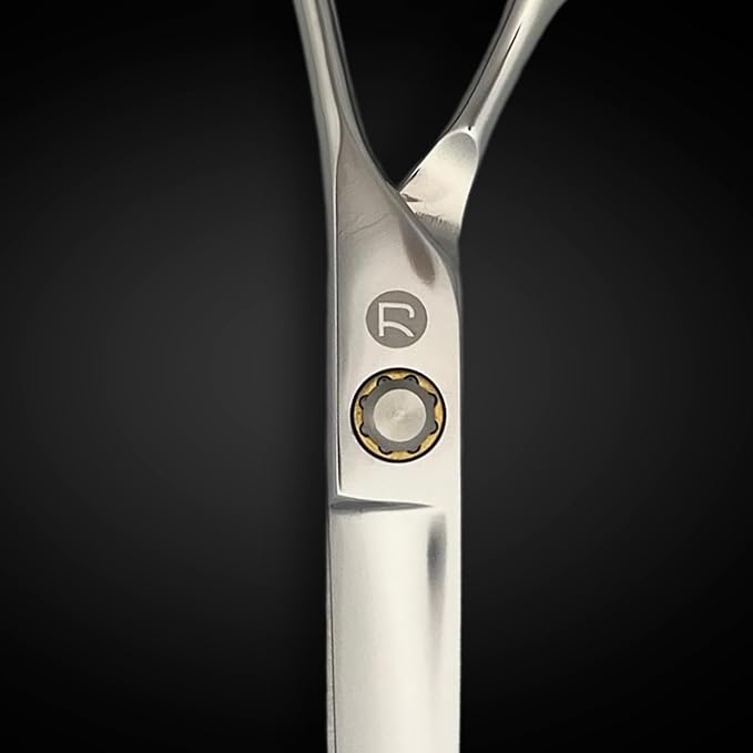 7 Inch Professional Hair Cutting Scissors - Convex Blade - Japanese 440C Stainless Steel - For Wet or Dry Cutting - Saki Shears Musashi For Hairdressers and Barbers (7 Inches)