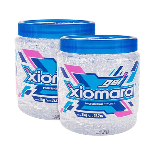 Xiomara Professional Hair Styling Gel with Aloe Vera Suitable for the Whole Family, 2 - Pack of 35 Oz Each, Jars