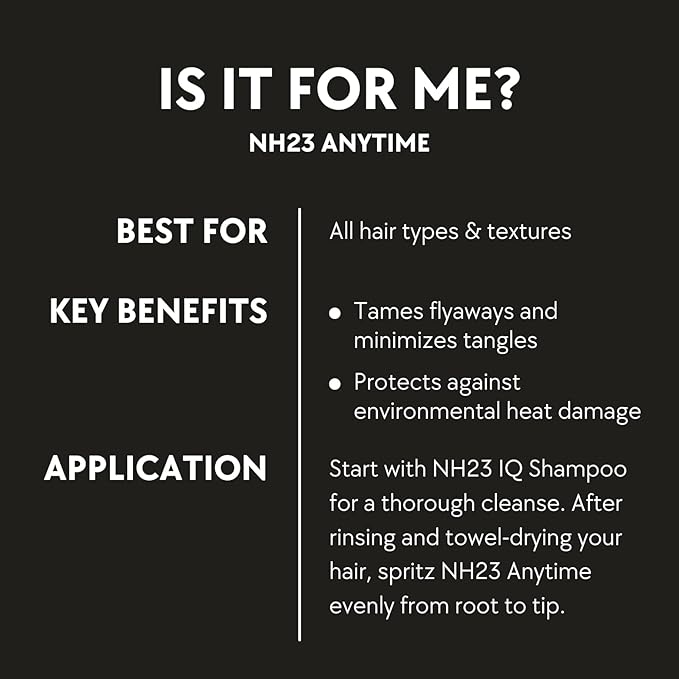 MarcWeiss NH23 Anytime Repair Leave-In Spray (6.8 fl oz) | Anti-Frizz & Heat Protectant | Smooths, Strengthens & Adds Shine | Reduces Blow-Dry Time | Lightweight Formula for All Hair Types