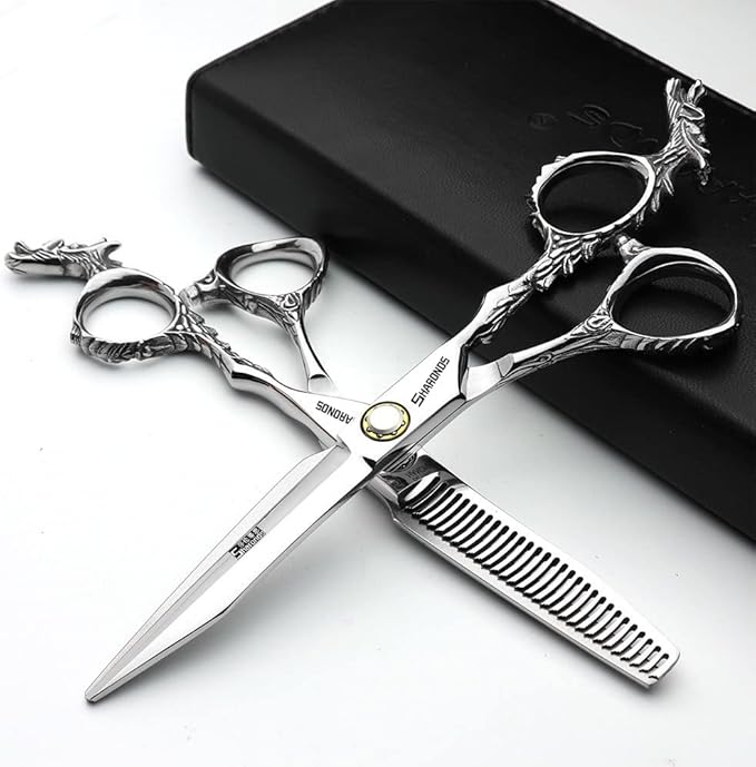 6/7/8/9 inch Professional Hair Cutting Thinning Scissors Barber Shears Hairdressing Salon Set (6-inch 3pc)