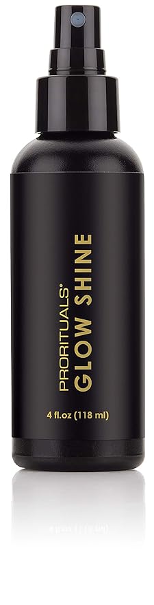 Prorituals Hair Spray, Hair Styling for Men and Woman, Glow Shine Spray - Lightweight Hair Shine Spray with Heat Protection & Frizz Control, Adds Instant Shines, 4 fl oz