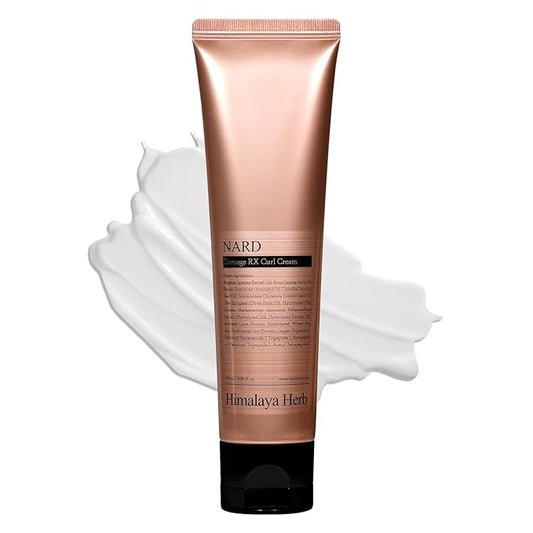 NARD RX Curl Cream for Damaged Hair Care - Elastic, Volume, and Frizz-Free Curls (Containing Amino Acids, Protein, Keratin, Silk, 11 Peptides, Vitamin E, and 6 Oils) - 3.38 oz