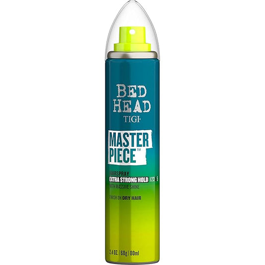 TIGI Bed Head Travel Size Frizz Control Hair Spray, Masterpiece Extra Hold Hair Care Spray for Shiny and Glossy Hair, 2.4 oz